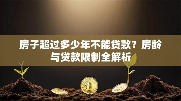 房子超过多少年不能贷款？房龄与贷款限制全解析