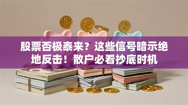 股票否极泰来？这些信号暗示绝地反击！散户必看抄底时机