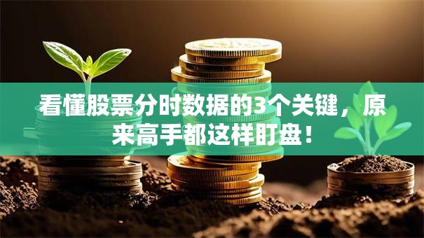 看懂股票分时数据的3个关键，原来高手都这样盯盘！
