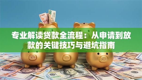 专业解读贷款全流程：从申请到放款的关键技巧与避坑指南