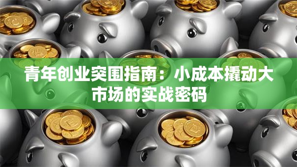 青年创业突围指南：小成本撬动大市场的实战密码
