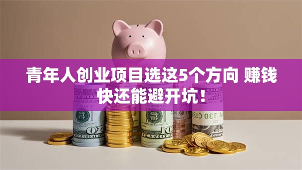 青年人创业项目选这5个方向 赚钱快还能避开坑！