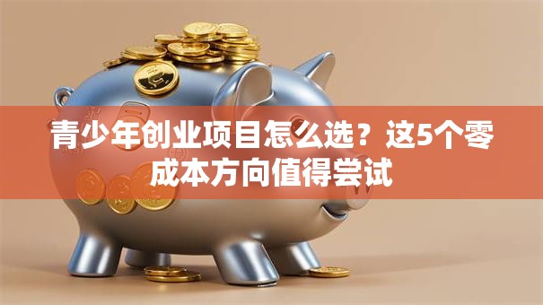 青少年创业项目怎么选？这5个零成本方向值得尝试