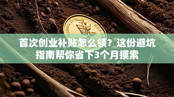 首次创业补贴怎么领？这份避坑指南帮你省下3个月摸索