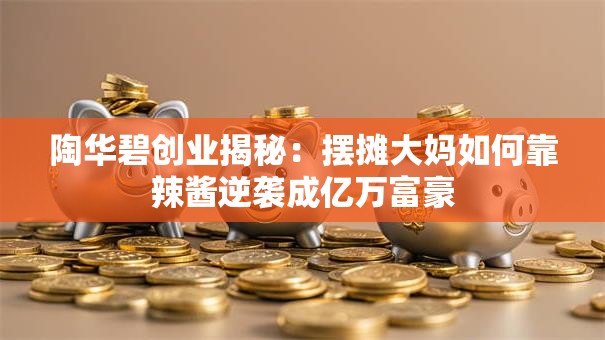 陶华碧创业揭秘：摆摊大妈如何靠辣酱逆袭成亿万富豪