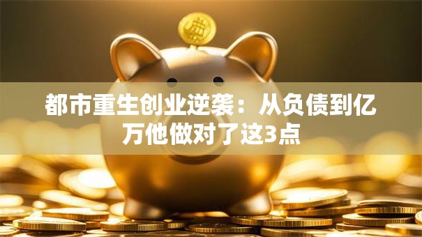 都市重生创业逆袭：从负债到亿万他做对了这3点
