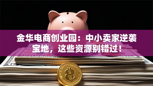 金华电商创业园：中小卖家逆袭宝地，这些资源别错过！