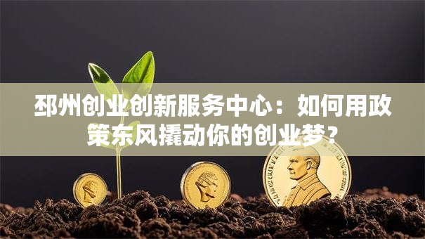 邳州创业创新服务中心：如何用政策东风撬动你的创业梦？