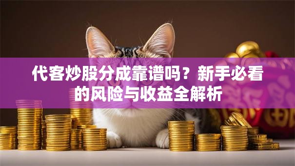 代客炒股分成靠谱吗？新手必看的风险与收益全解析