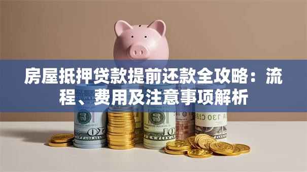 房屋抵押贷款提前还款全攻略：流程、费用及注意事项解析