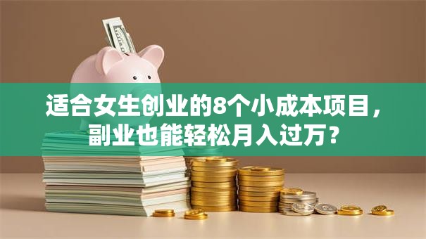适合女生创业的8个小成本项目，副业也能轻松月入过万？