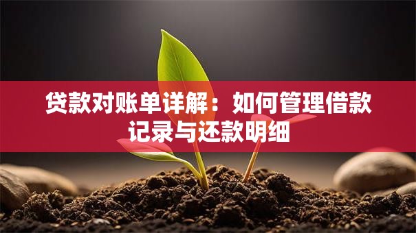 贷款对账单详解：如何管理借款记录与还款明细