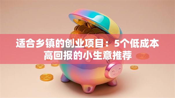 适合乡镇的创业项目：5个低成本高回报的小生意推荐