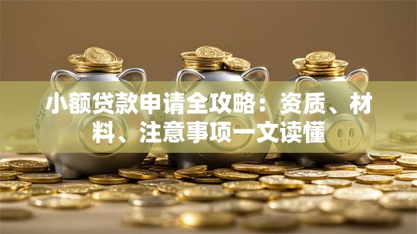 小额贷款申请全攻略：资质、材料、注意事项一文读懂