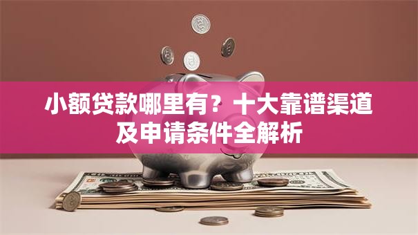 小额贷款哪里有？十大靠谱渠道及申请条件全解析