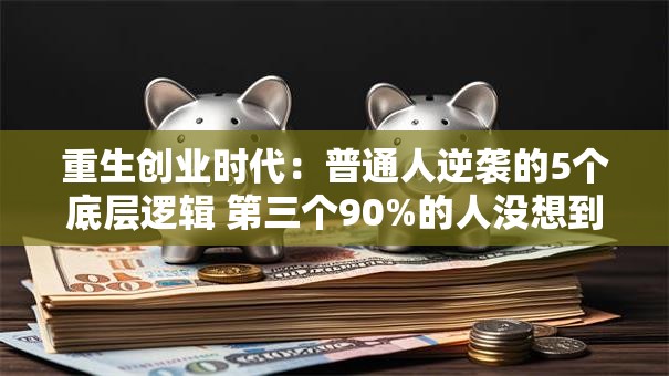 重生创业时代：普通人逆袭的5个底层逻辑 第三个90%的人没想到