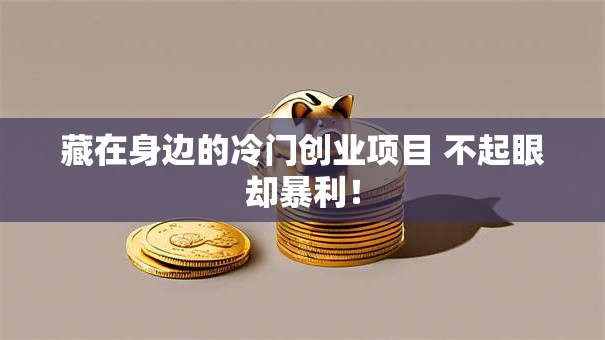 藏在身边的冷门创业项目 不起眼却暴利！