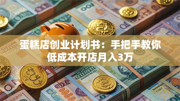 蛋糕店创业计划书：手把手教你低成本开店月入3万