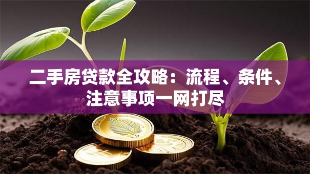 二手房贷款全攻略：流程、条件、注意事项一网打尽