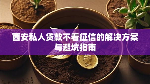 西安私人贷款不看征信的解决方案与避坑指南