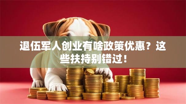 退伍军人创业有啥政策优惠？这些扶持别错过！