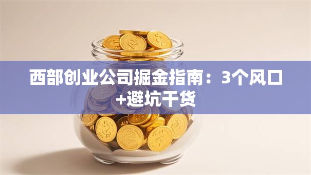 西部创业公司掘金指南：3个风口+避坑干货