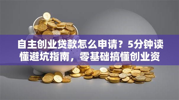 自主创业贷款怎么申请？5分钟读懂避坑指南，零基础搞懂创业资金门道