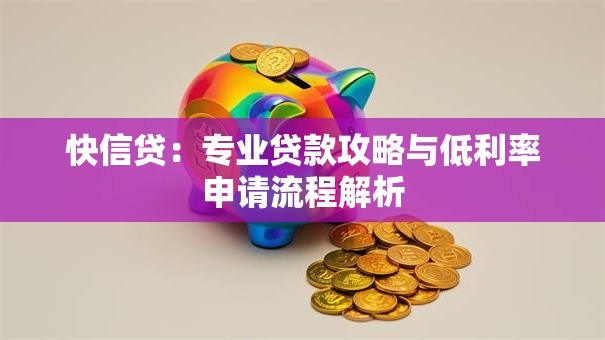 快信贷：专业贷款攻略与低利率申请流程解析