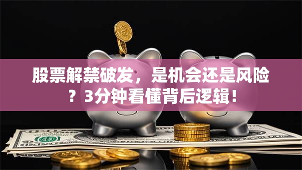 股票解禁破发，是机会还是风险？3分钟看懂背后逻辑！