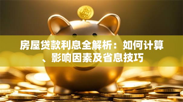 房屋贷款利息全解析：如何计算、影响因素及省息技巧