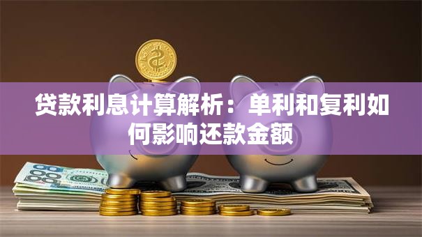 贷款利息计算解析：单利和复利如何影响还款金额