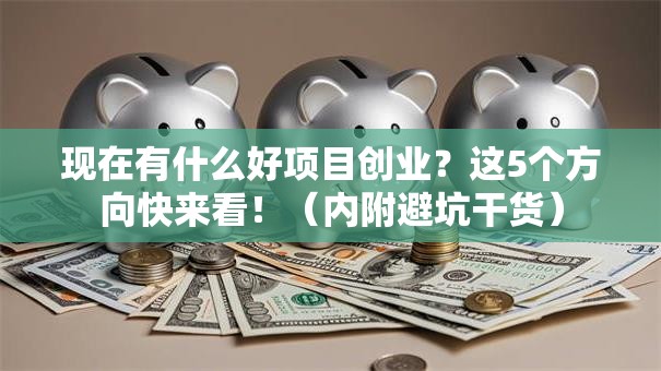 现在有什么好项目创业？这5个方向快来看！（内附避坑干货）