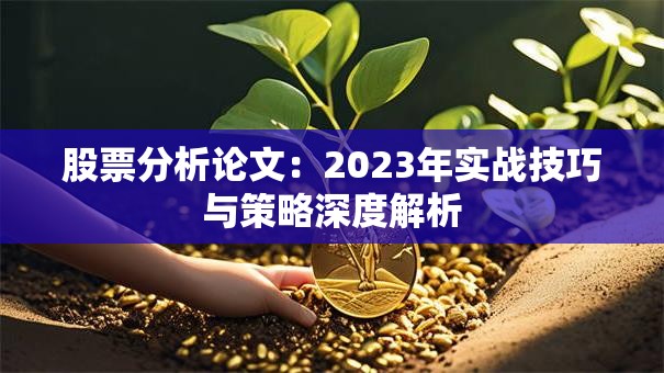 股票分析论文：2023年实战技巧与策略深度解析