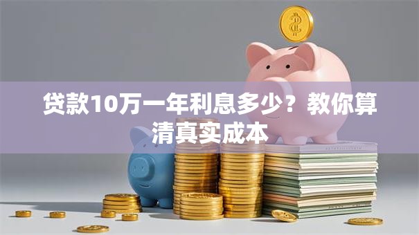 贷款10万一年利息多少？教你算清真实成本
