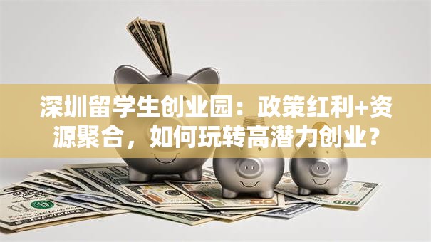 深圳留学生创业园：政策红利+资源聚合，如何玩转高潜力创业？