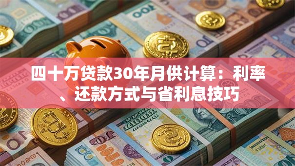 四十万贷款30年月供计算：利率、还款方式与省利息技巧