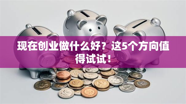 现在创业做什么好？这5个方向值得试试！