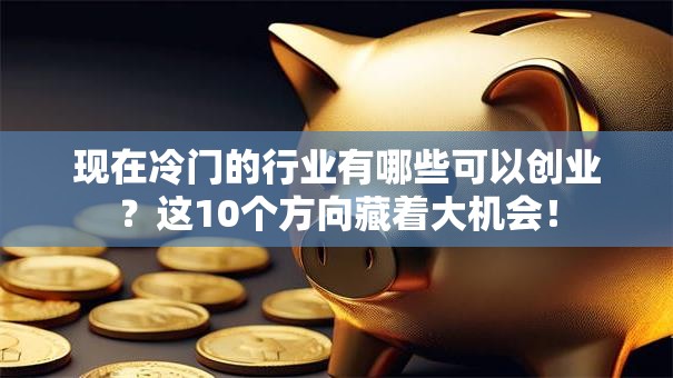 现在冷门的行业有哪些可以创业？这10个方向藏着大机会！