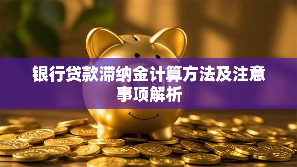 银行贷款滞纳金计算方法及注意事项解析