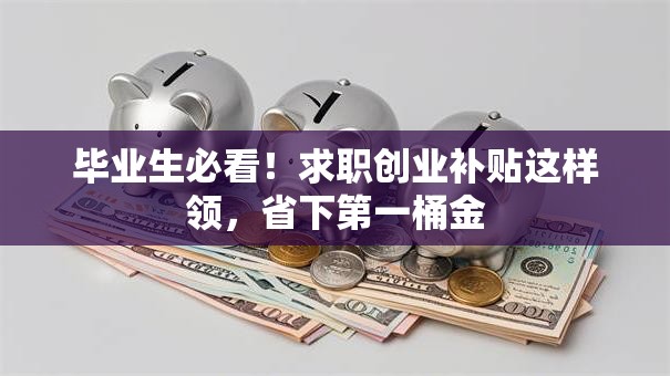 毕业生必看！求职创业补贴这样领，省下第一桶金
