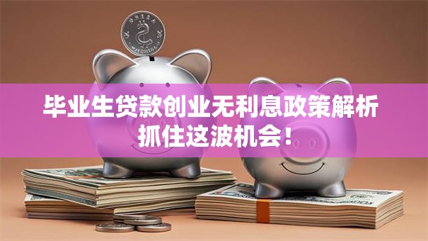 毕业生贷款创业无利息政策解析 抓住这波机会！