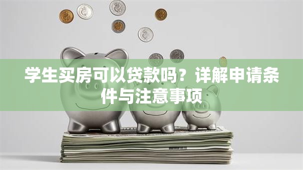 学生买房可以贷款吗？详解申请条件与注意事项