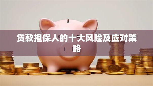 贷款担保人的十大风险及应对策略