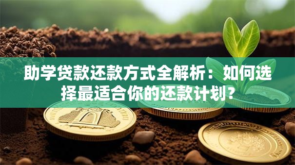助学贷款还款方式全解析：如何选择最适合你的还款计划？
