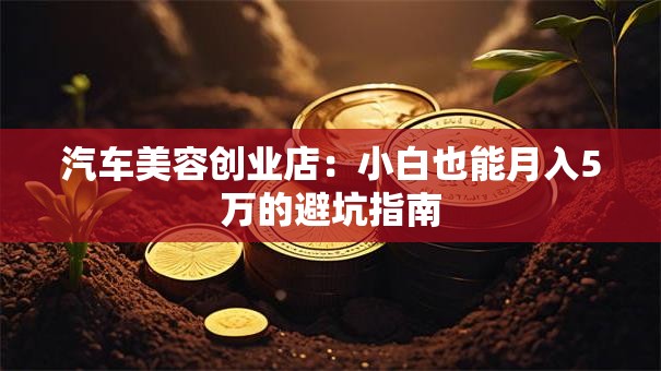 汽车美容创业店：小白也能月入5万的避坑指南