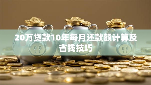 20万贷款10年每月还款额计算及省钱技巧
