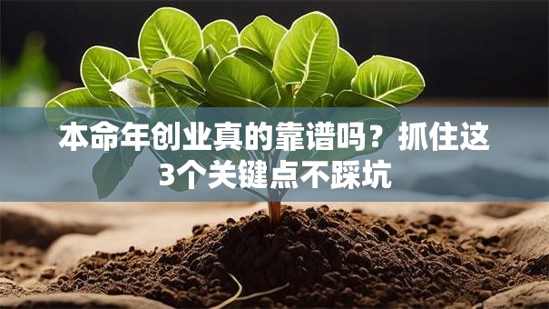 本命年创业真的靠谱吗？抓住这3个关键点不踩坑