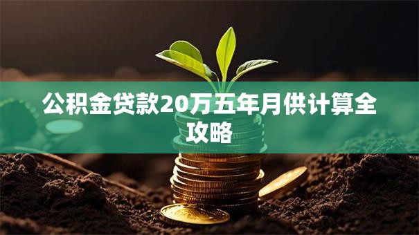 公积金贷款20万五年月供计算全攻略