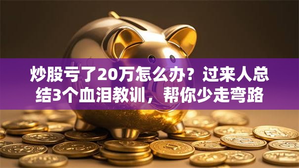 炒股亏了20万怎么办？过来人总结3个血泪教训，帮你少走弯路