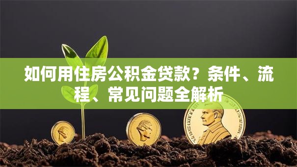 如何用住房公积金贷款？条件、流程、常见问题全解析